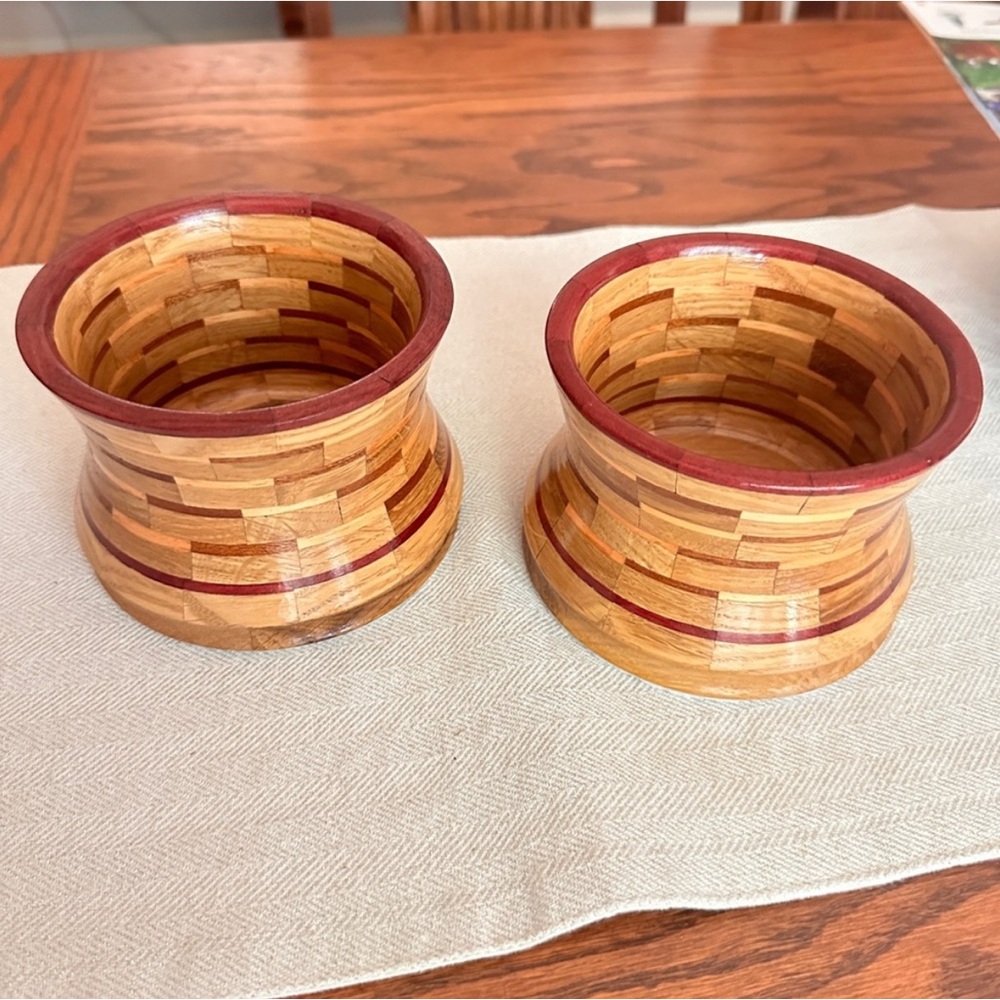 Handmade Wooden Decorative Bowls set of 2